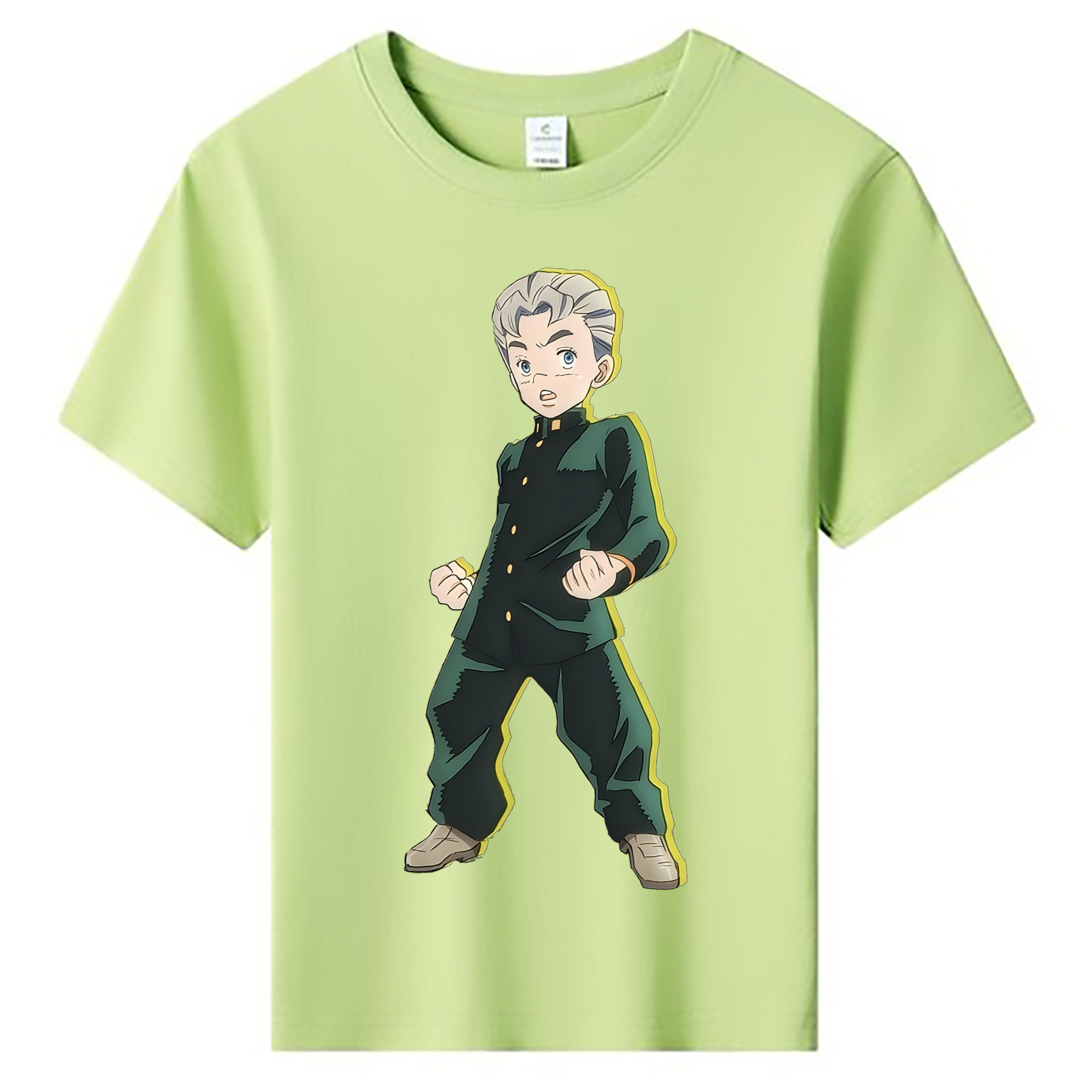 （画像用） ジョジョの奇妙な冒険 広瀨康一 JoJo's Bizarre Adventure Hirose Koichi 綿100％キッズTシャツ（フロントプリント）